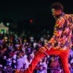 Bobe Wine in Front of the audience